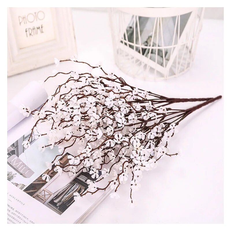 1pc Artificial Cherry Spring Plum Blossom Branch
