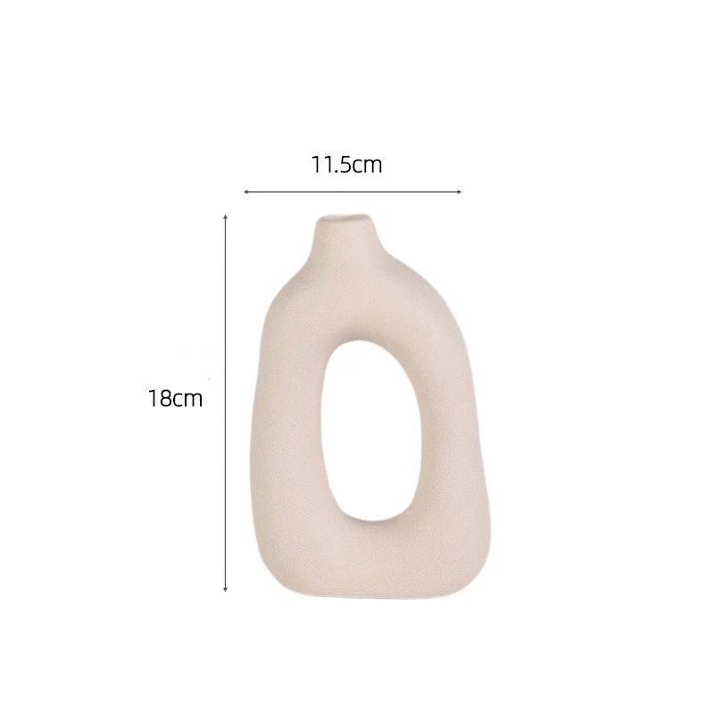 Nordic Frosted Ceramic Vase