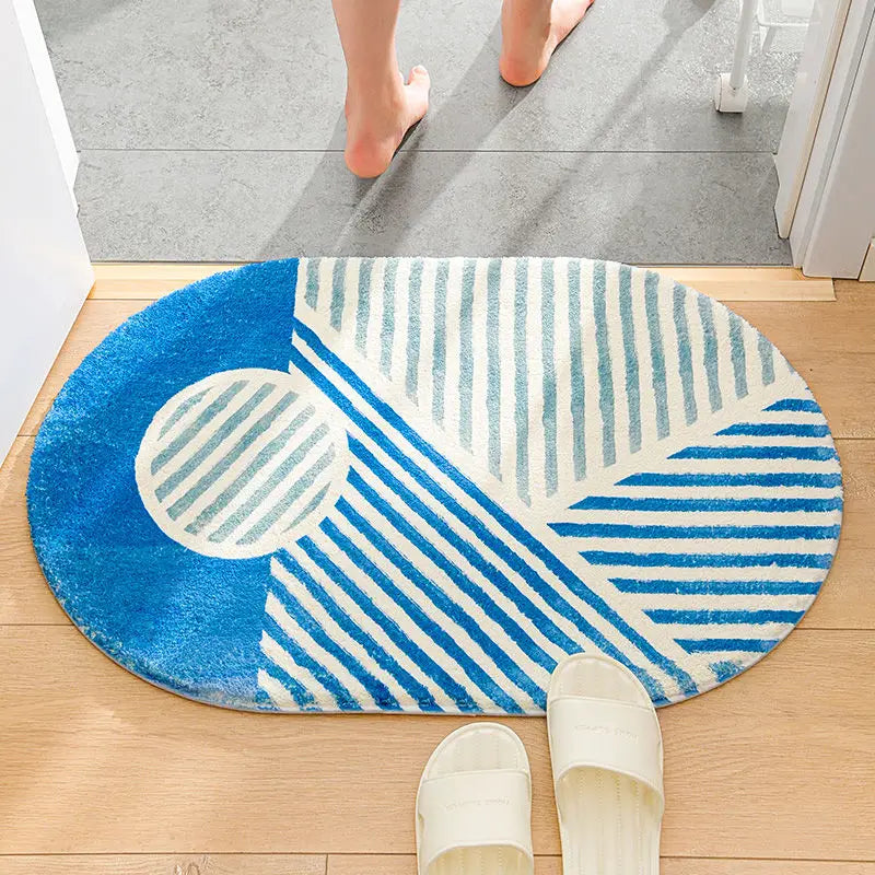 Striped Patterned Bath Mat