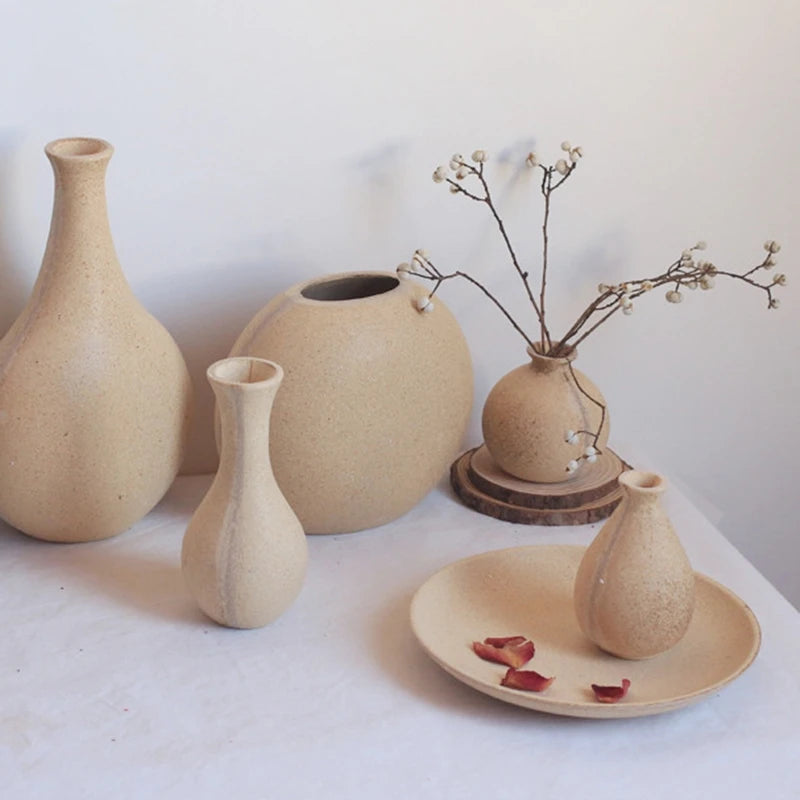 Wooden Nordic Flower Vase