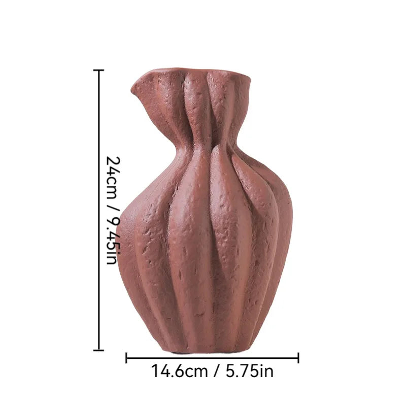 Nordic Mush Form Ceramic Flower Vases