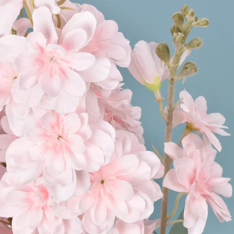 1pc Artificial 2 Fork Flocking Delphinium Flower