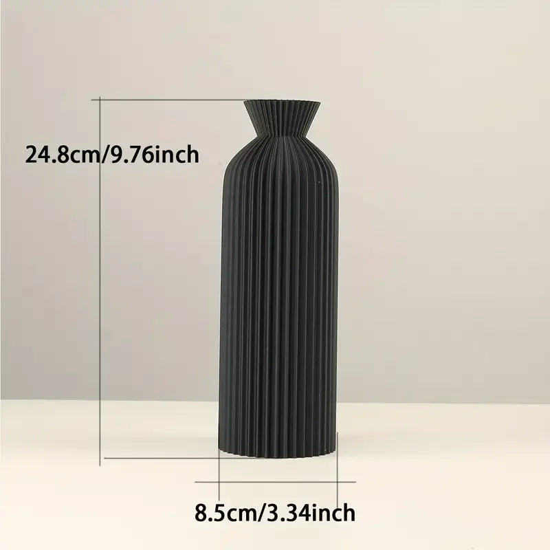 Minimalist Striped Ceramic Flower Vase