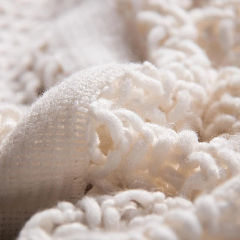 Khaki Knitted Throw Blanket