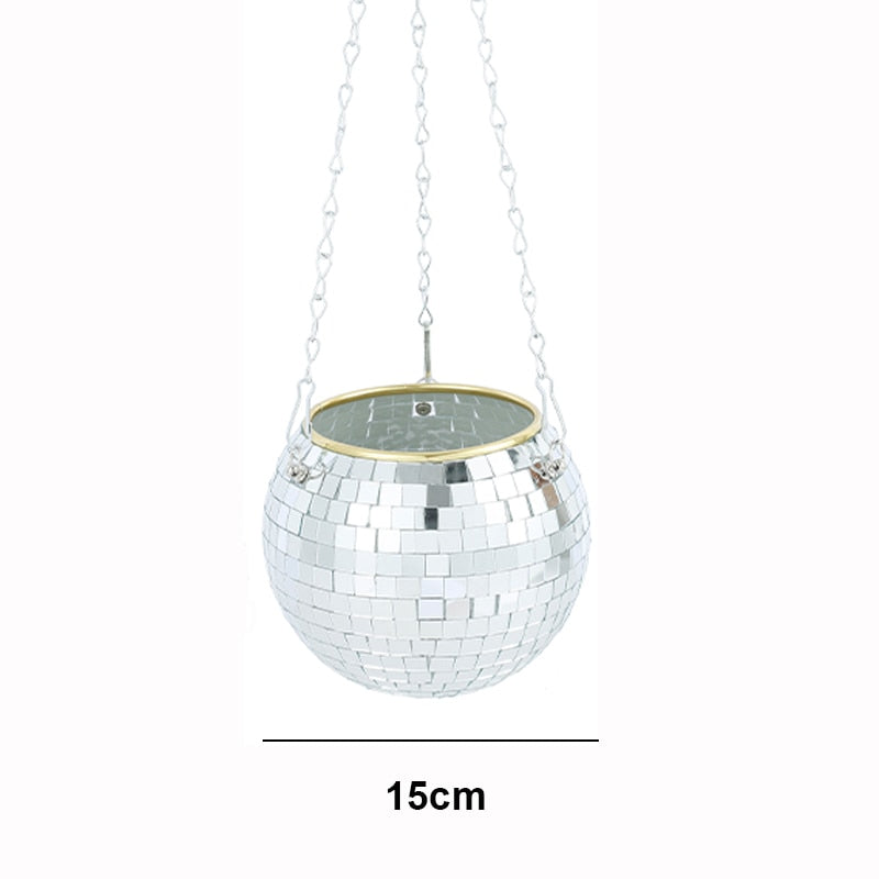 Disco Ball Flower Vase