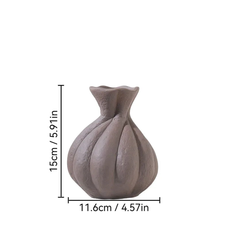 Nordic Mush Form Ceramic Flower Vases