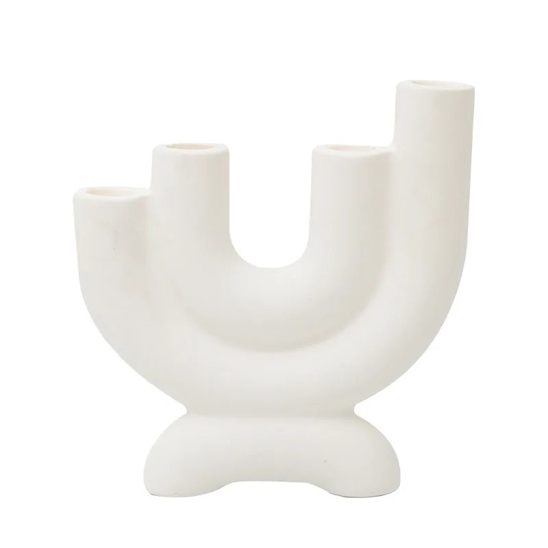 Nordic Ceramic Candelabra Candle Holder