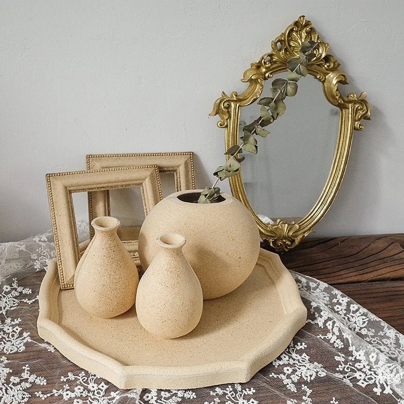 Wooden Nordic Flower Vase