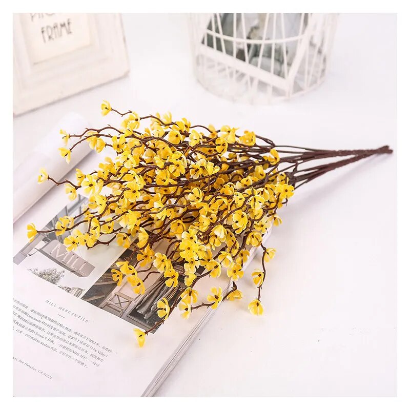 1pc Artificial Cherry Spring Plum Blossom Branch