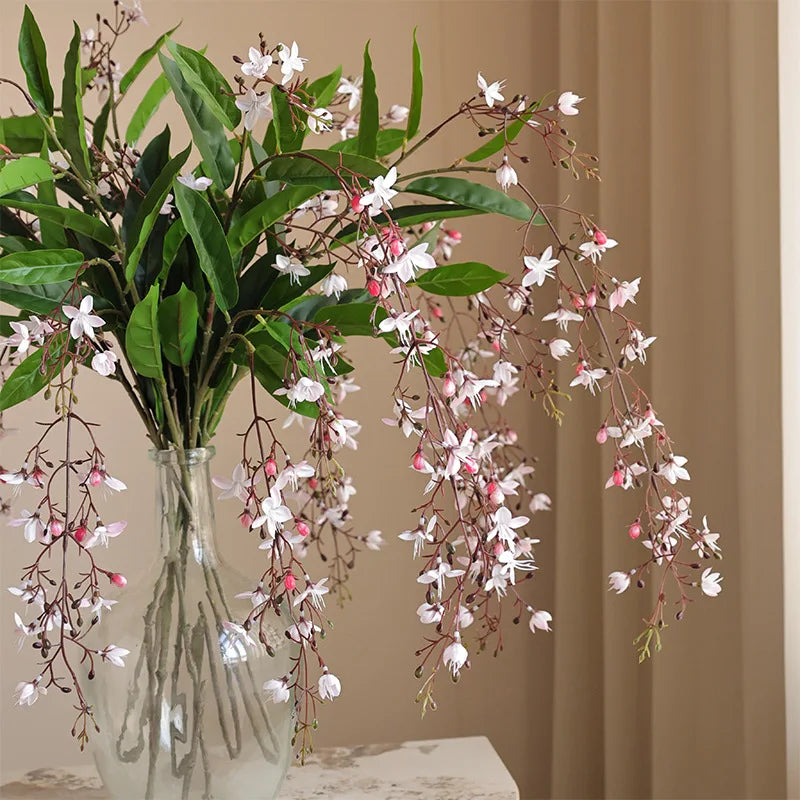 1PC Artificial Weeping  Jasmine Flower Wisteria Branch