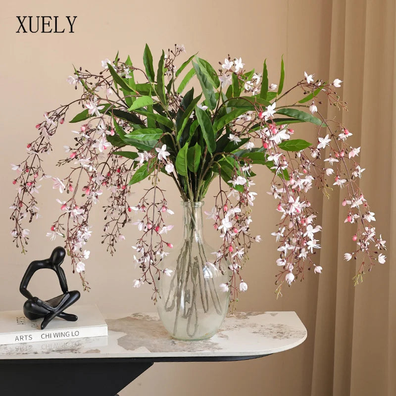 1PC Artificial Weeping  Jasmine Flower Wisteria Branch