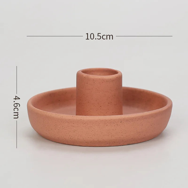 Modern Nordic Ceramic Taper Candle Holder