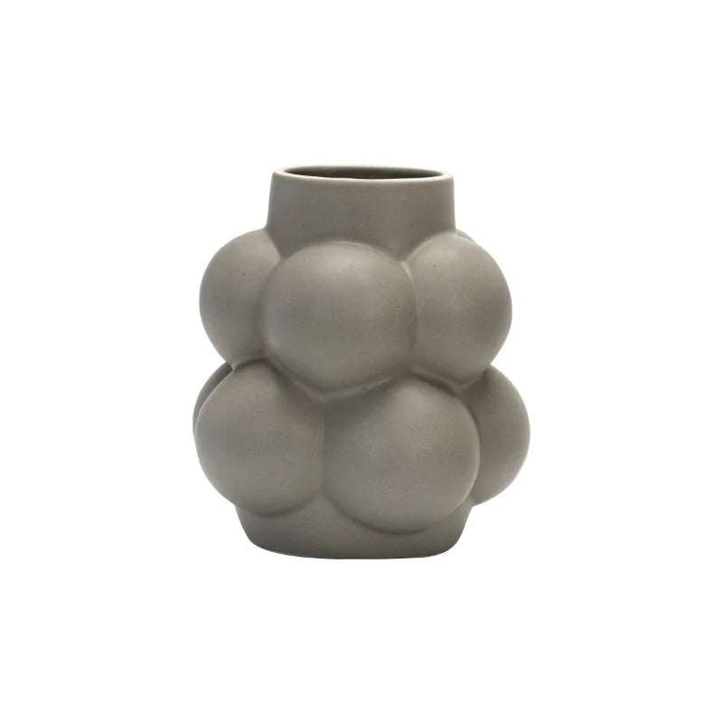 Minimalist Modern Bubble Ceramic Vase