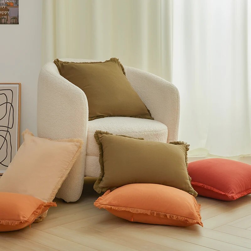 Fringe Trim Pillowcase