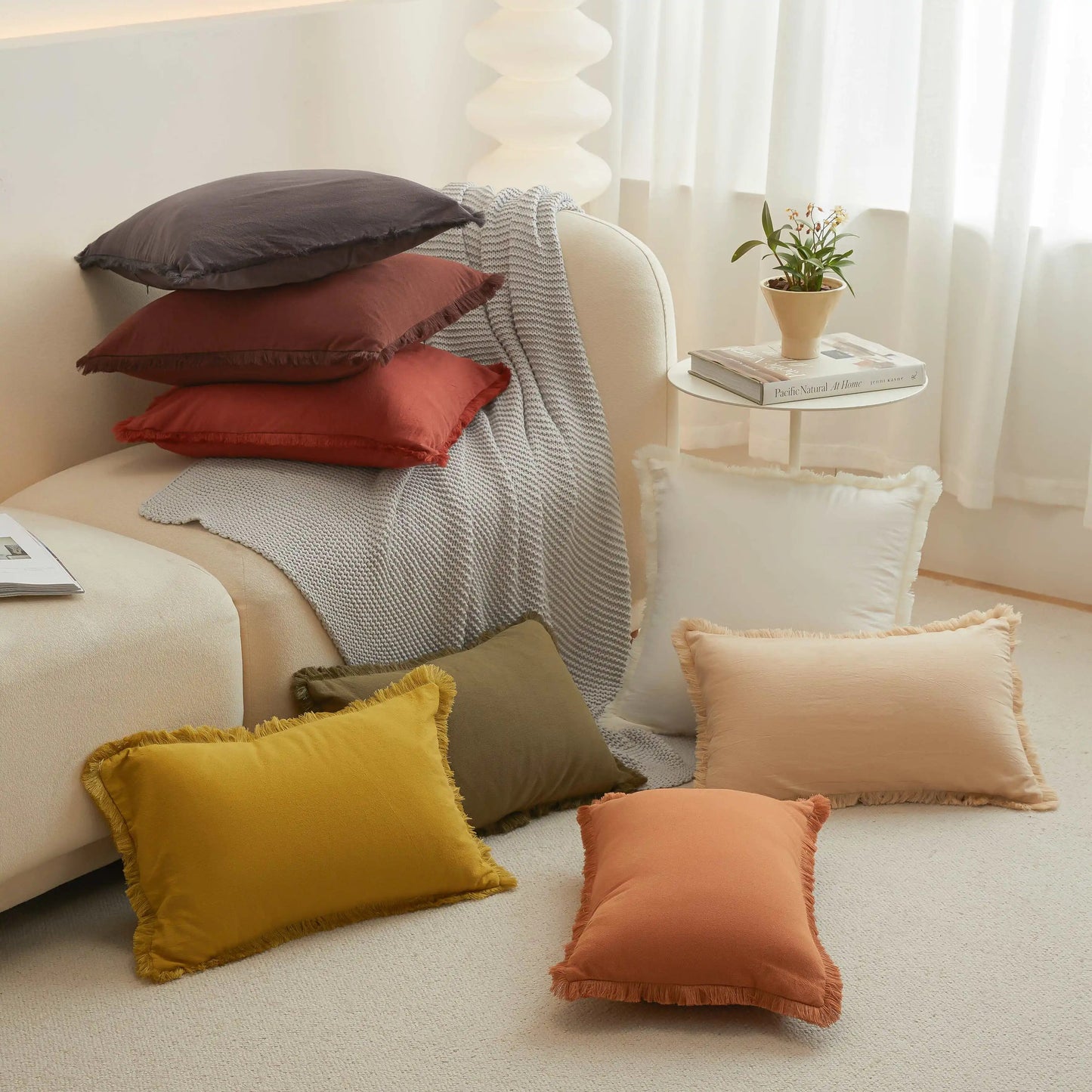 Fringe Trim Pillowcase