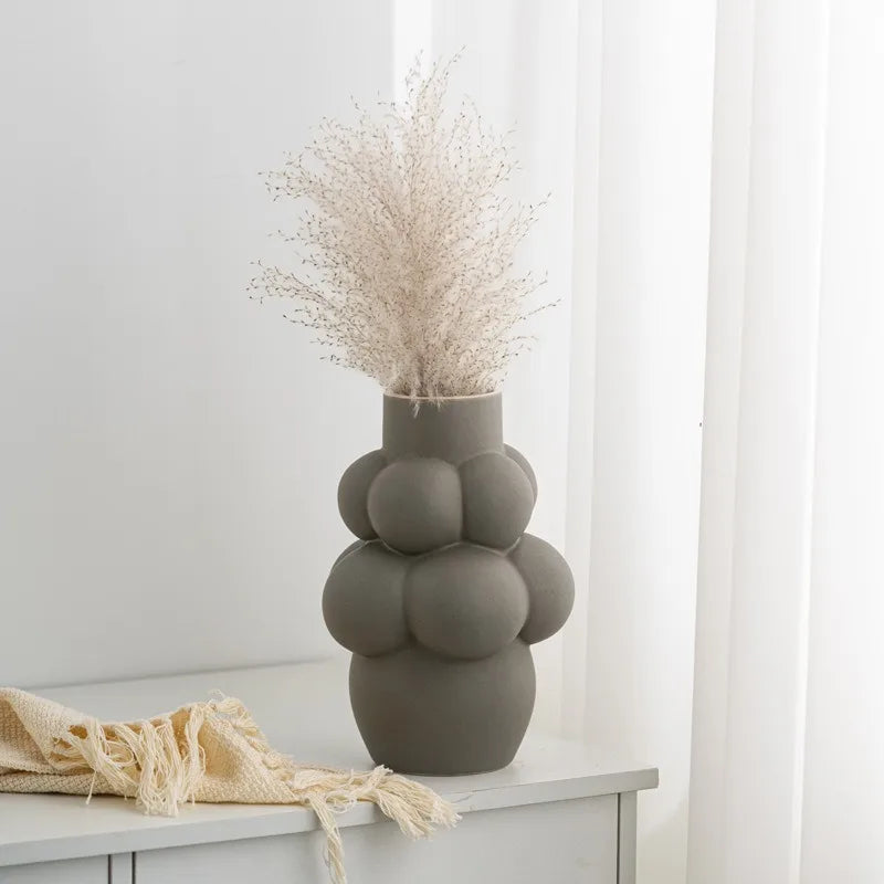 Minimalist Modern Bubble Ceramic Vase