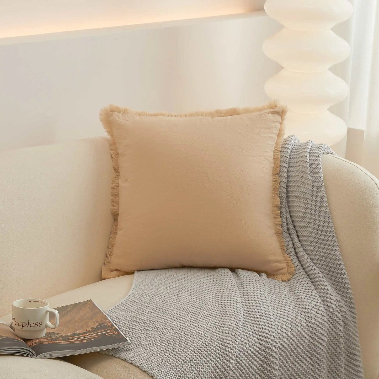 Fringe Trim Pillowcase