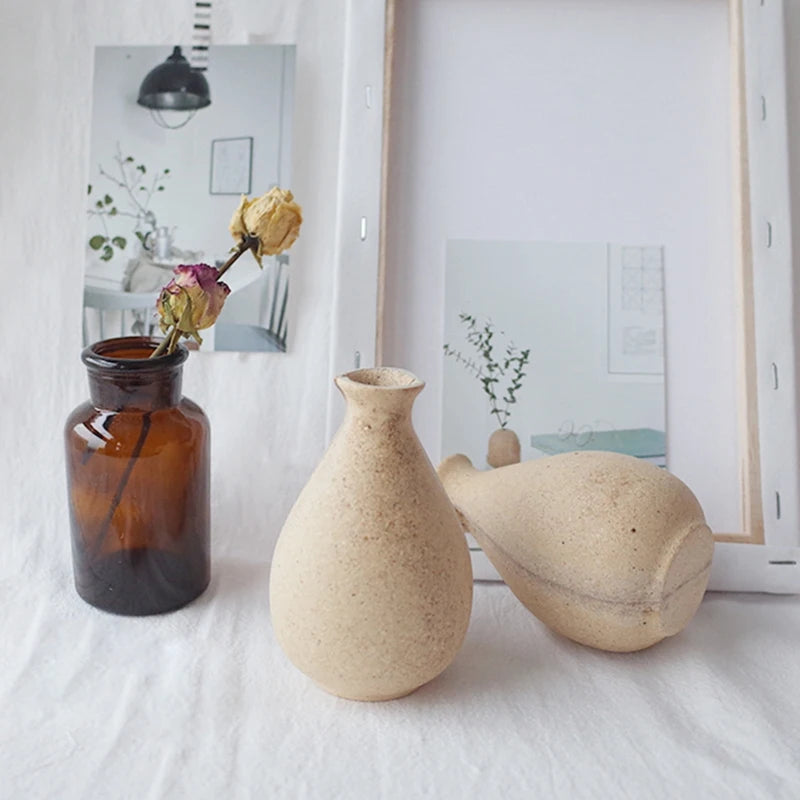 Wooden Nordic Flower Vase