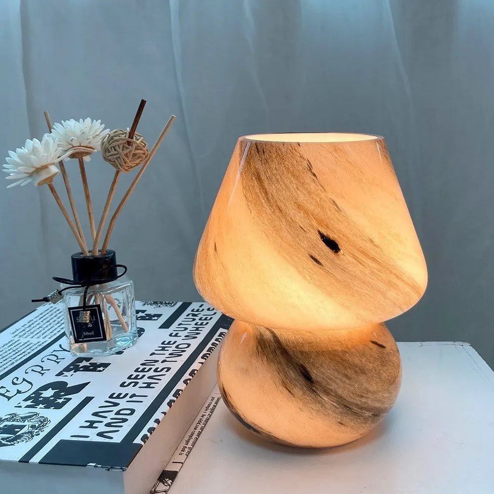Marble Mushroom Table Lamp