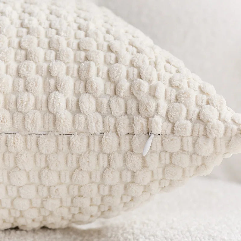 Cozy Woven Textured Pillow Cover