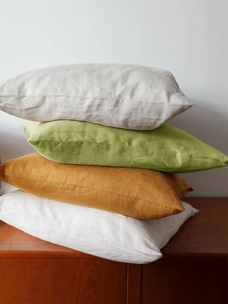 Pure Linen Colorful Pillowcase