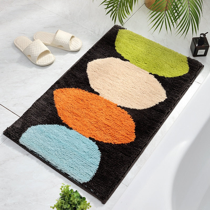 Colorful Ovals Bath Mat