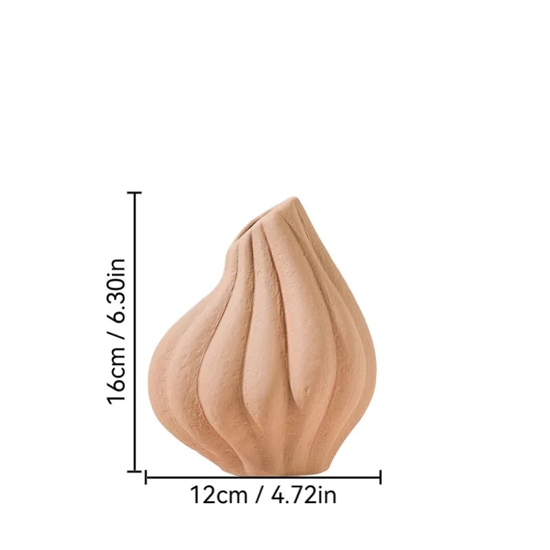 Nordic Mush Form Ceramic Flower Vases