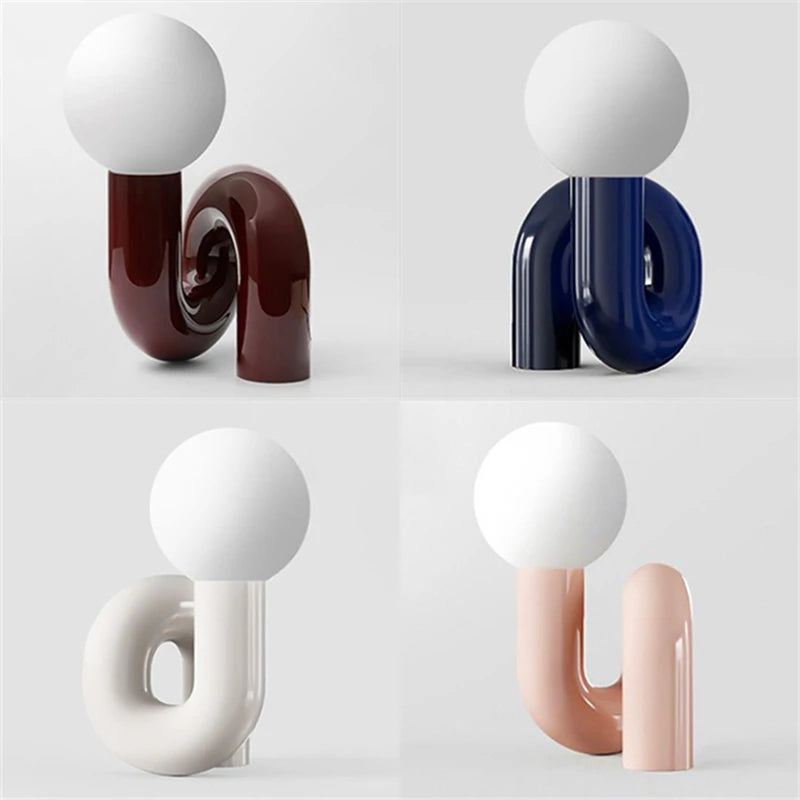 Nordic Modern Curvy Table Lamp
