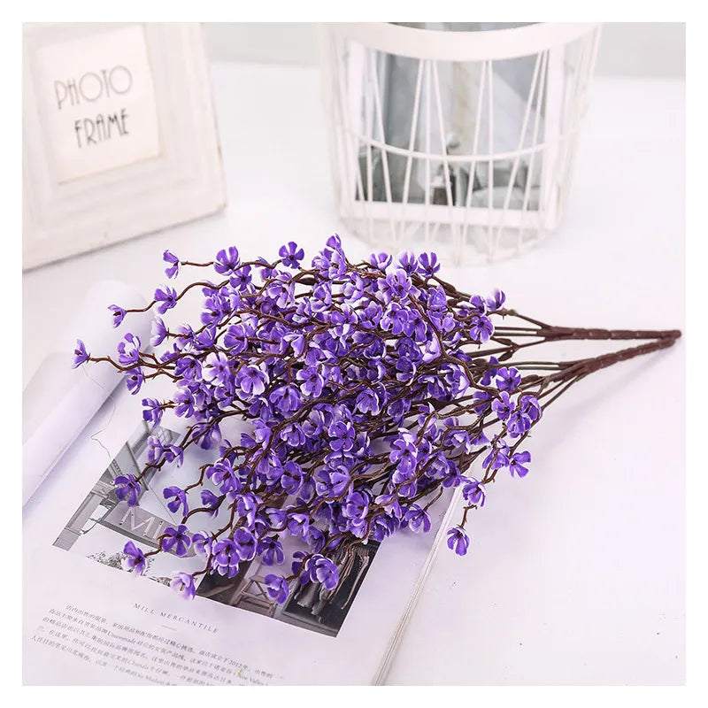 1pc Artificial Cherry Spring Plum Blossom Branch