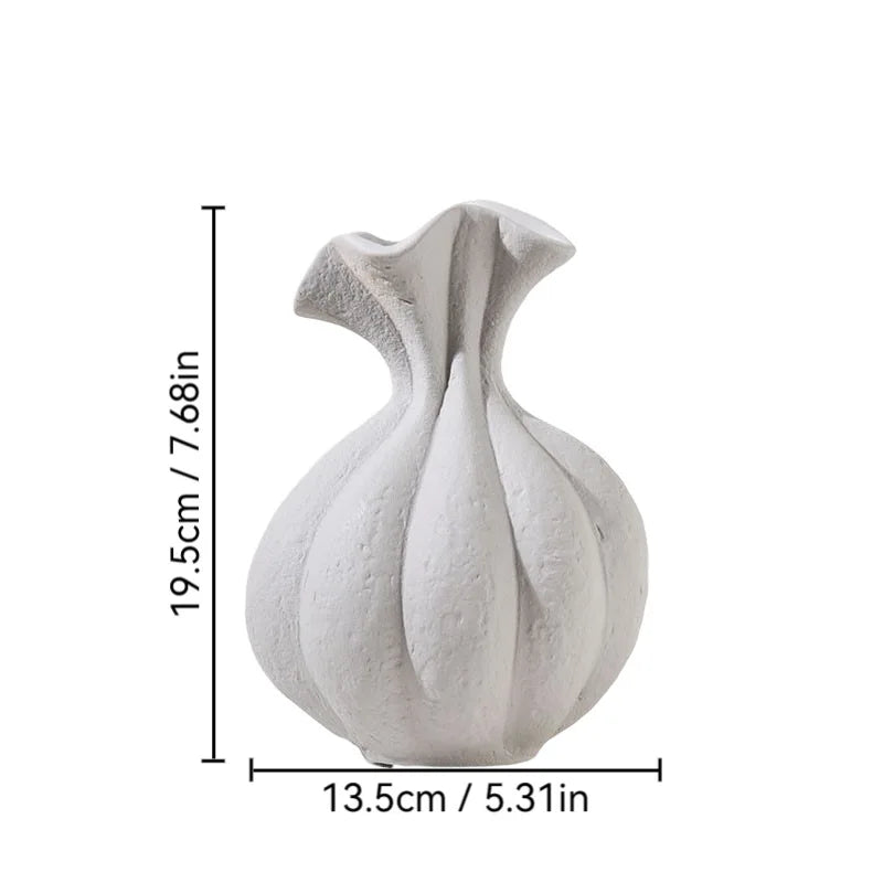 Nordic Mush Form Ceramic Flower Vases