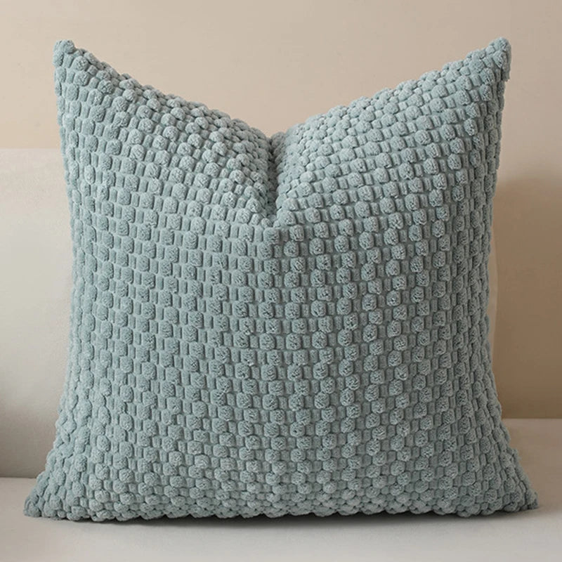 Cozy Woven Textured Pillow Cover