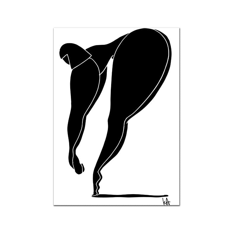 Abstract Womanly Lines Wall Print