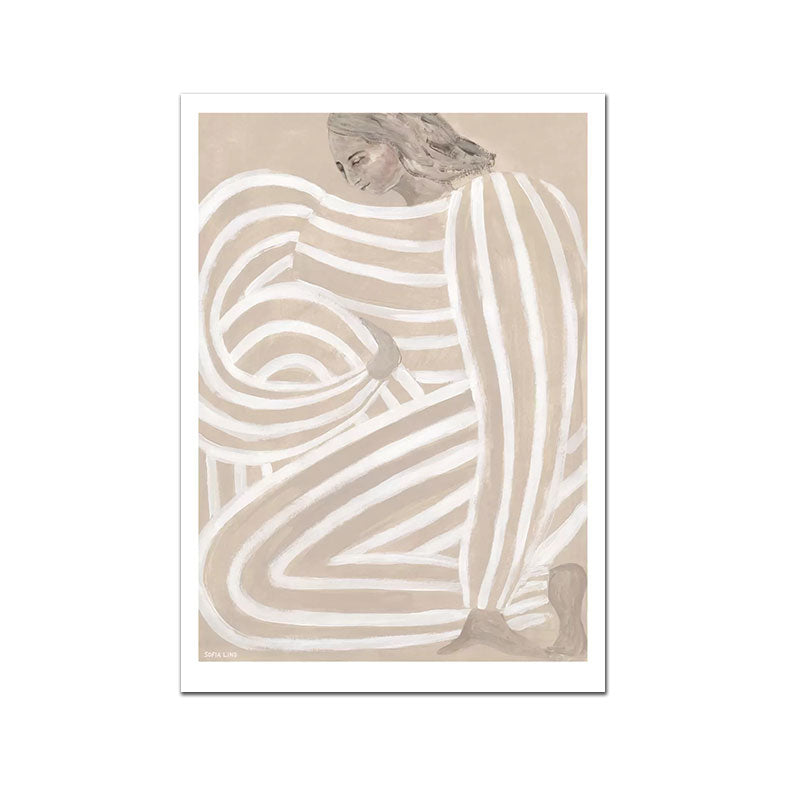 Abstract Womanly Lines Wall Print
