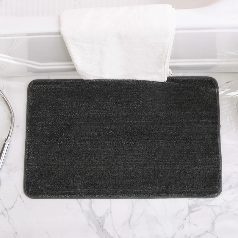Solid Microfiber Bath Mat