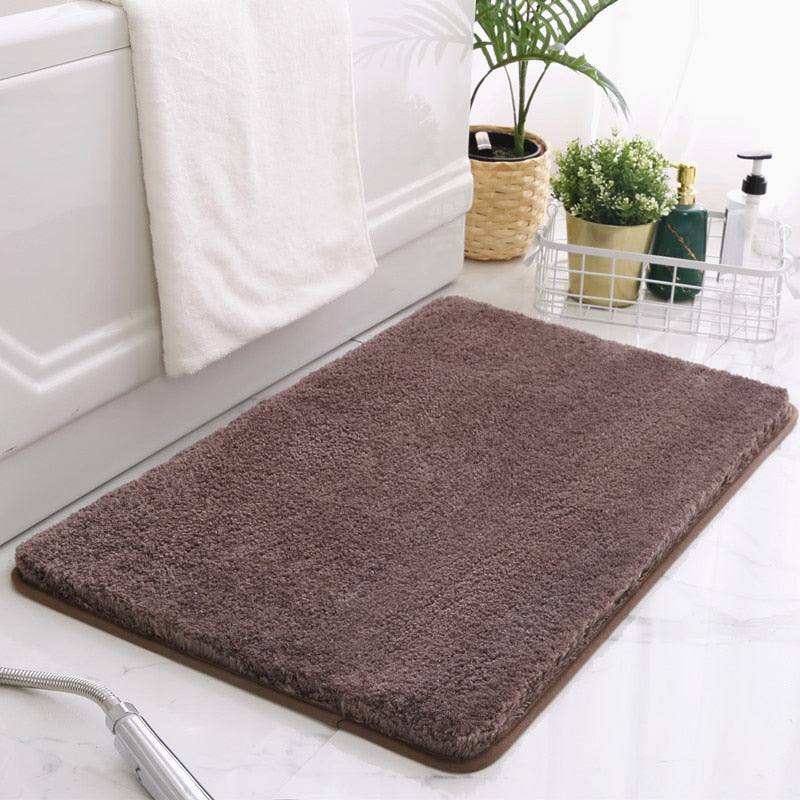 Solid Microfiber Bath Mat