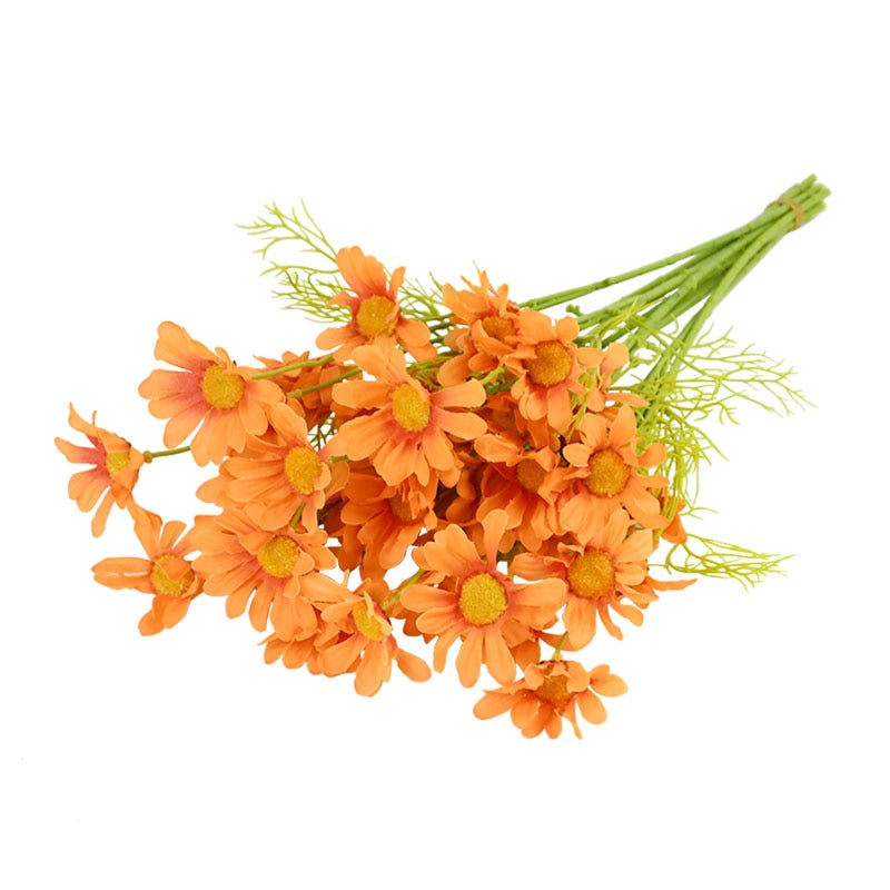 5Pcs Artificial White Daisy Flower Bouquet