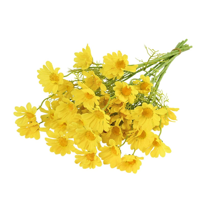 5Pcs Artificial White Daisy Flower Bouquet