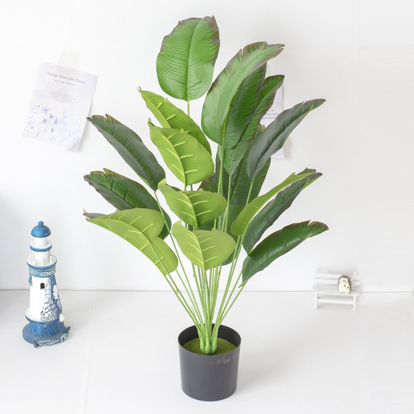 1pc Artificial Banana Leaf Plant