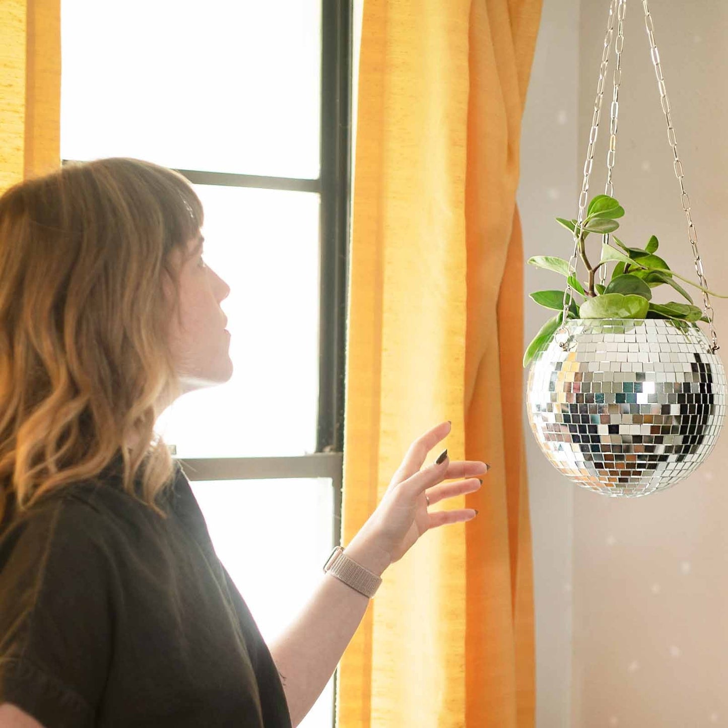 Disco Ball Flower Vase