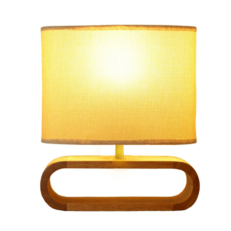Nordic Wood Base Table Lamp