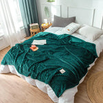 Velvet Striped Flannel Throw Blanket