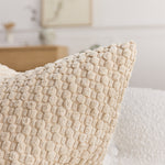 Cozy Woven Textured Pillow Cover