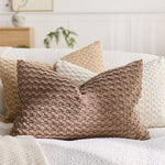 Cozy Woven Textured Pillow Cover