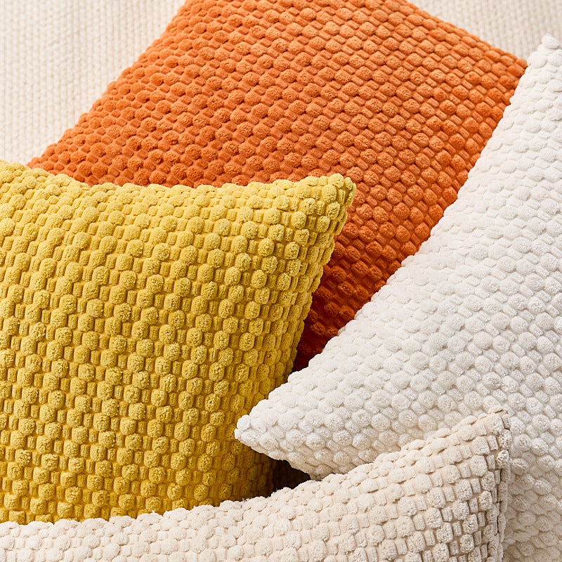 Cozy Woven Textured Pillow Cover