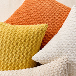Cozy Woven Textured Pillow Cover
