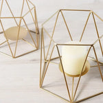 Geometric Iron Candle Holder