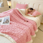 Sherpa Fleece Pattern Throw Blanket