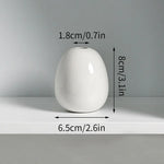 Ceramic White Mini Flower Vase