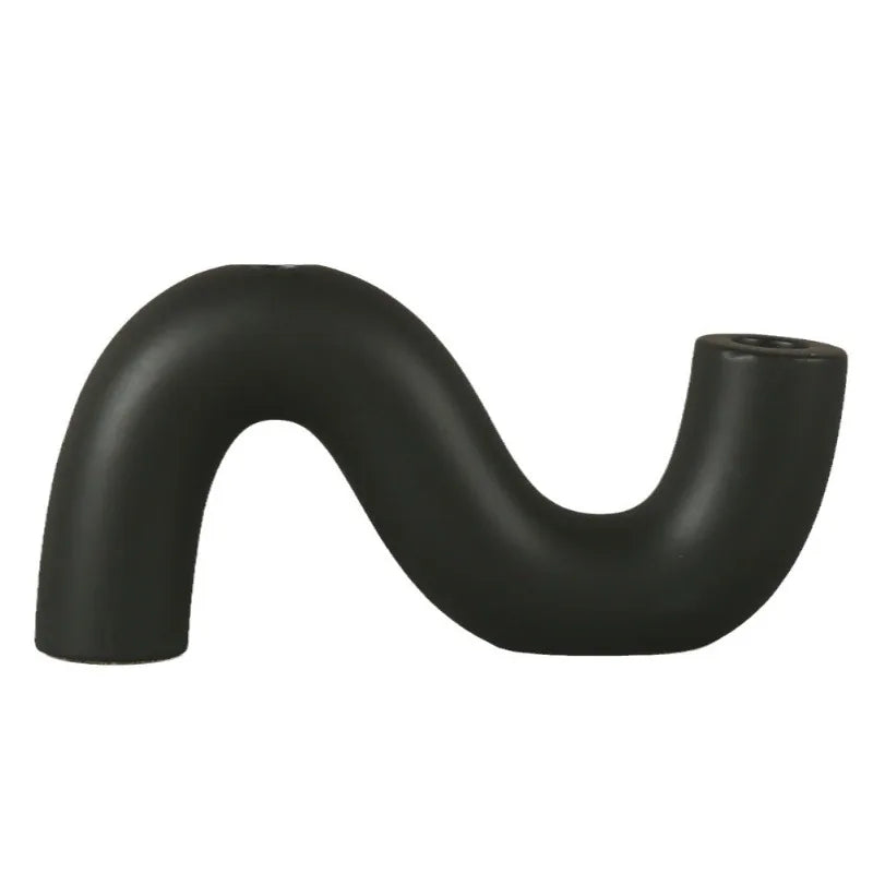 Wavy Ceramic Candle Holder