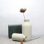 2pc Elegant Black/White Flower Vases